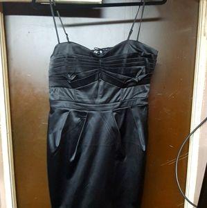 H&M Black Satin Dress